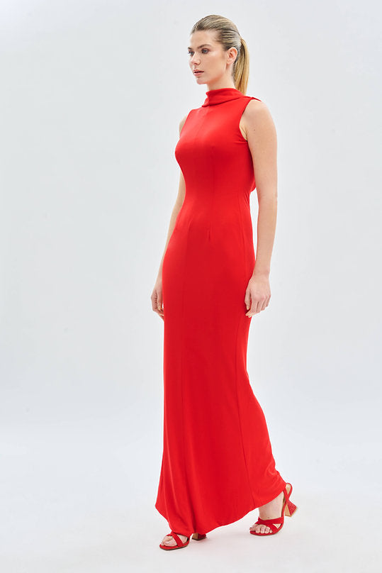 Vestido Fiesta Escote Drapeado