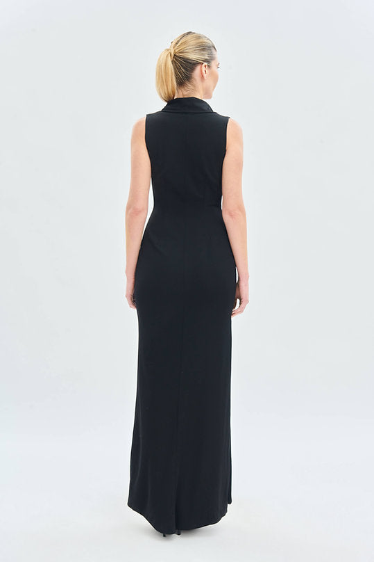 Vestido Fiesta Escote Drapeado